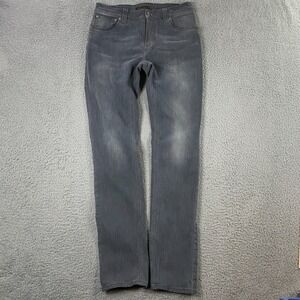 Nudie Jeans Thin Finn Men 32x34 Organic Cotton Slim Fit Denim Lighter Shade Gray